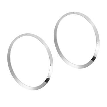Imagem de 51137300631, par de moldura de farol resistente a arranhões resistente a uv anti desbotamento cromado frente esquerda direita para carro