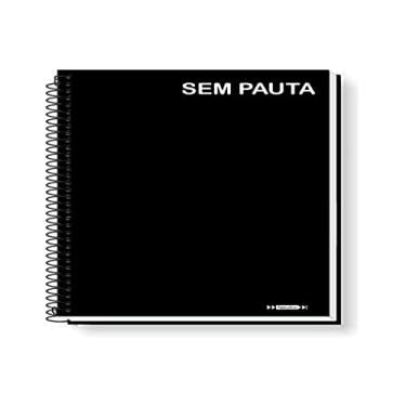 Imagem de Caderno Espiral 1/4, Tamoio, Capa Dura, Neutro Preto, Sem Pauta, 200 Folhas, Unidade, 19444