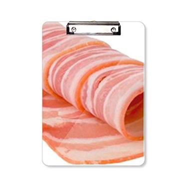 Imagem de Rolo de cordeiro com textura de alimentos de carne crua Placa de apoio A4