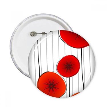 Imagem de Pintura artística abstrata com círculos vermelhos, broches, decoração de roupas, 5 peças, presente