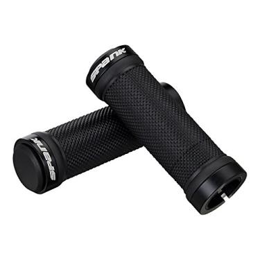 Imagem de Spank Punhos de bicicleta Spoon Grom (comprimento de 100 mm, preto) Punho de bicicleta para crianças, guidão para bicicleta, anéis de braçadeira de liga anadoizada, punho de guidão