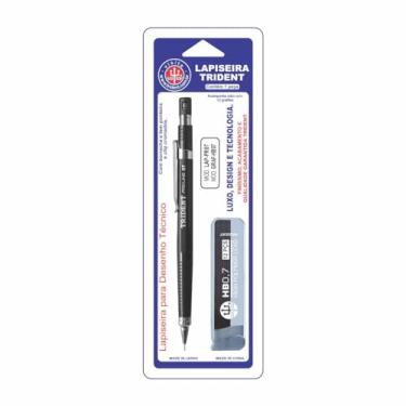Imagem de Lapiseira, Trident, LAP-PR07B, Preta/Grafite/Preto, 0,7 mm