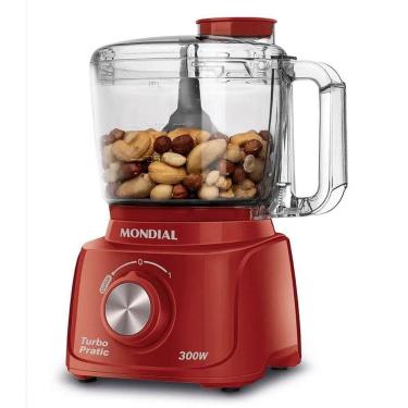 Imagem de Mini Processador Turbo Pratic 300W 500ml 127V Vermelho - Mondial