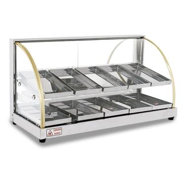 Imagem de Estufa Vitrine para Salgados Dupla com 10 Bandejas Linha W - Titã