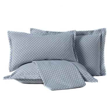 Imagem de Kit De Peseira Estampada Vernazza C/ Almofada 04 Peças - Teci