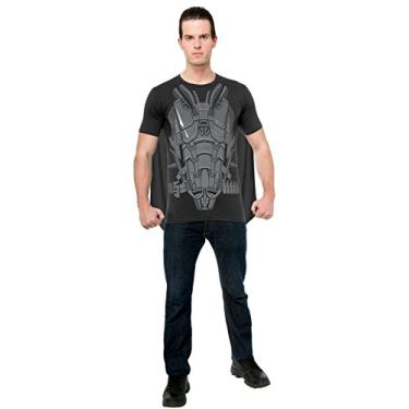 Imagem de Rubie's Camiseta adulta com capa do Super-Homem de Aço, General Zod, Preto/cinza, M