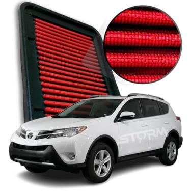 Imagem de Filtro de Ar Esportivo Compatível com Toyota Rav4 2.5 16v Ano 2013 A 2015 Suv Original Lavável Reutilizável novo 4x4 SUV Automático