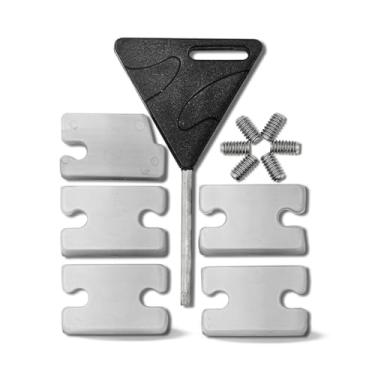 Imagem de Adaptador Quilha FCS2 5 Plugs Copinho FCS2 6 Parafusos Resistente Alta Qualidade Equipamento Surfista Versátil Funcional Desempenho Ideal Durável Design Moderno Acessório Conservação Exclusivo Prático