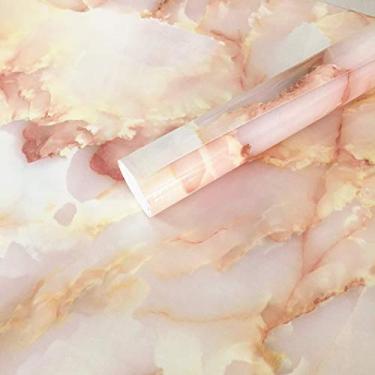 Imagem de Adesivo de mármore Upredo Imperador Jade, adesivo de marmorizo, aparência de granito, efeito de bancada, filme de vinil, papel de parede, adesivo à prova d'água, à prova de óleo, removível, 40 cm por 2 m