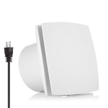 Imagem de HG Power Exaustor de 15 cm, Exaustor com Amortecedor, Ventilador de Ventilação para Casa, Cozinha, Quarto, Escritório, Teto e Parede, 150 mm, Branco
