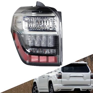 Imagem de SEBLAFF Conjunto de luz traseira lâmpada de freio lado do motorista substituição de lente transparente para 4Runner 2014-2020