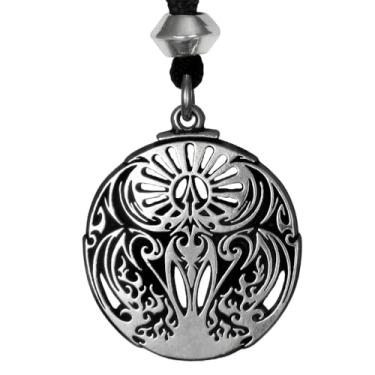 Imagem de Pingente de Pássaro de Fogo Pewter Mytical Rite of The Phoenix