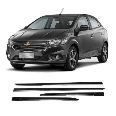 Imagem de Friso Lateral Gm Onix 2012 A 2024 Preto Cromado 7356A