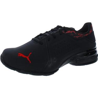 Imagem de PUMA Viz Runner Graphic Rock Puma Black/High-Risk Red 9.5 EE - Wide