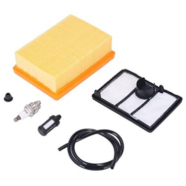 Imagem de Kit de Filtro de Ar, 2 Unidades de Limpador de Filtro de Ar 4224-141-0300 Kit de Vela de Ignição de Filtro de Combustível Com Vela de Ignição e Tubo de Combustível para Steele