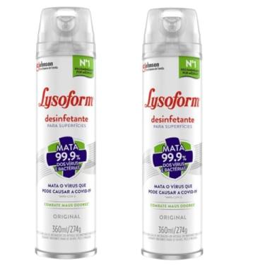 Imagem de KIT com 2 Desinfetante Lysoform Superfícies 360ml - Fragrância Original