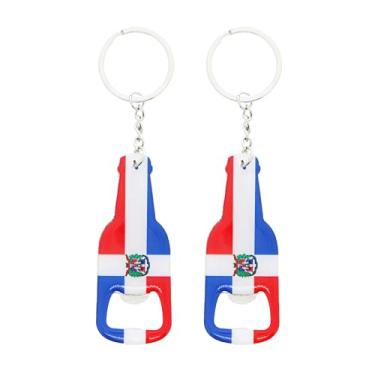 Imagem de Chaveiro de bolso abridor de garrafa de cerveja dominicana - Conjunto de 2 formas de cerveja