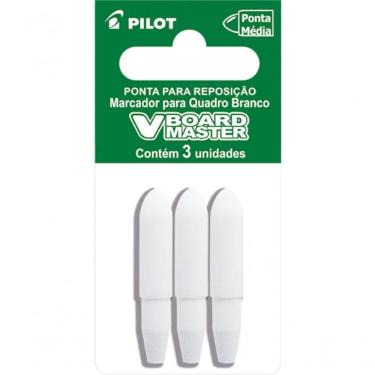 Imagem de Kit Marcador Quadro Branco Recarregável + Apagador De Quadro Branco + Ponta Para Marcador Pilot Azul