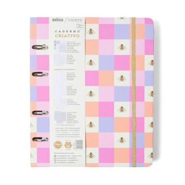 Imagem de Caderno Criativo Argolado Melissa Pautado 17X24 Casinha Das Abelhas, Cicero