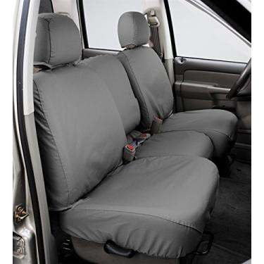 Imagem de Covercraft Capa de assento personalizada SeatSaver segunda fileira para modelos selecionados Chevrolet Equinox/GMC Terrain - polialgodão (cinza)