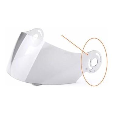 Imagem de Viseira dupla curvatura zarref 2.2 mm taurus novo zarref v2/v3 cristal