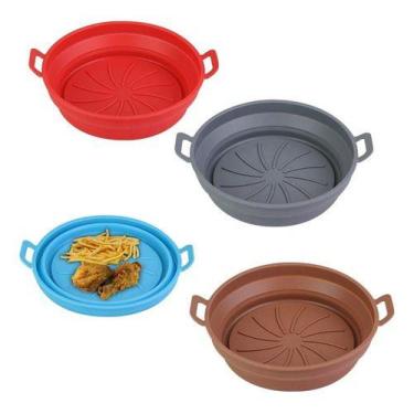 Imagem de Forma Assadeira Retrátil Air Fryer Fritadeira Em Silicone - oem