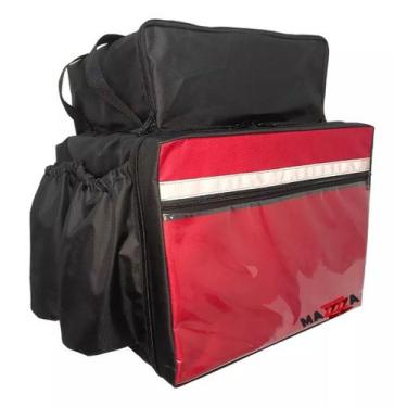 Imagem de Capa Bag Mochila Delivery Motoboy Nylon S/ Isopor - Mazza, Bordô
