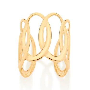 Imagem de Anel banhado ouro 3x 24k 18k e 22k feminino rommanel ajustável peças o