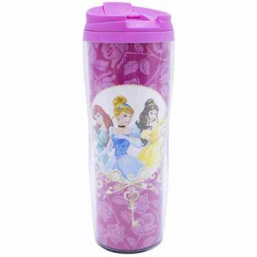 Imagem de Copo Rosa Térmico Princesas 450ml - Disney - Taimes
