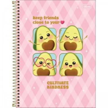 Imagem de Caderno De 10 Materias Feminino Abacute 160fls Capas Sortidas - Tilibr