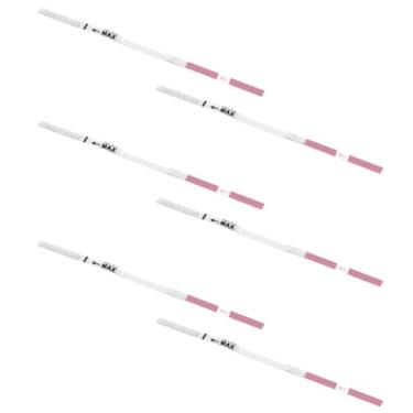 Imagem de Kit c/6 Teste Gravidez Tira S/Frasco HCG Resultado 5 min