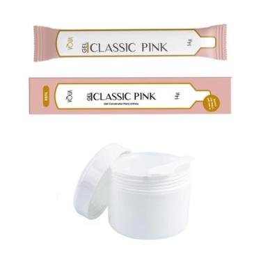 Imagem de Sachê Gel Construtor Classic Pink Vlia + Pote Reutilizável - Vòlia