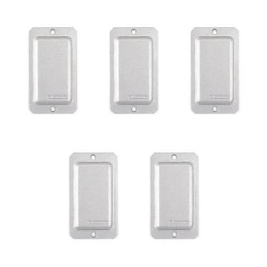 Imagem de 5 Tampa Condulete Alumínio 1/2-3/4 S Pintura Cega Tramontina