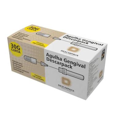 Imagem de Agulha Gengival Odontológica Curta 30g 25mm X 0.30mm Com 100 Descarpac