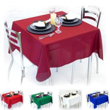 Imagem de Kit 2 Toalhas de Mesa Retangular 6 Lugares 2,10 x 1,40 Lisa - Cozzilar