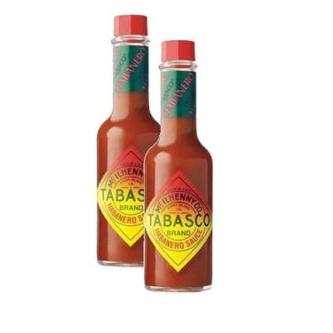 Imagem de kit 2 Molho De Pimenta Habanero Hot Tabasco Vidro 60ml