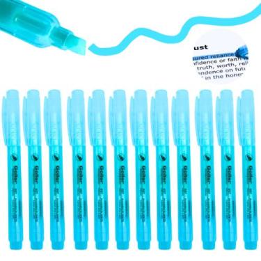 Imagem de Kit 12 Marca Texto Colorido Caneta Fluorescente Seca Rápido - Goller, 
