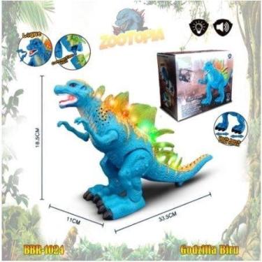 Imagem de Brinquedo Dinossauro Godzilla Infantil com Luz E Som A Pilha - toys