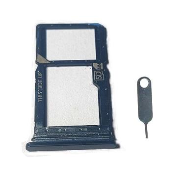 Imagem de Suporte Micro SD Nano SIM bandeja de substituição para Motorola Moto G Stylus 5G 2023 XT2315 (preto)