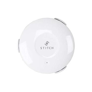 Imagem de Monoprice Sensor de vazamento de água inteligente sem fio – Branco com sonda e alarme, sem necessidade de hub – Da coleção STITCH Smart Home