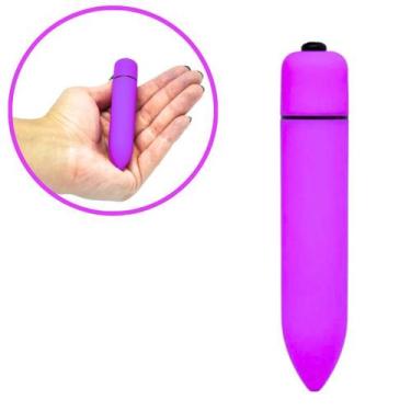 Imagem de Vibrador Bullet Power Cápsula Vibratória Aveludada Roxo - Sexy Import