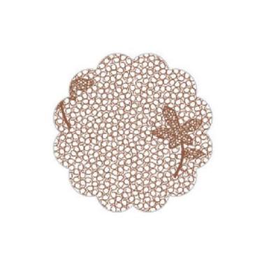 Imagem de Fundo para Docinhos Marrom Rendado - 7cm - Curifest