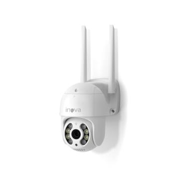 Imagem de Câmera de Vigilância Inteligente 2K, Zoom 8x, Controle por APP, Visão Noturna e Rastreamento Automático para Ambientes Externos/Internos-(MD-20357)