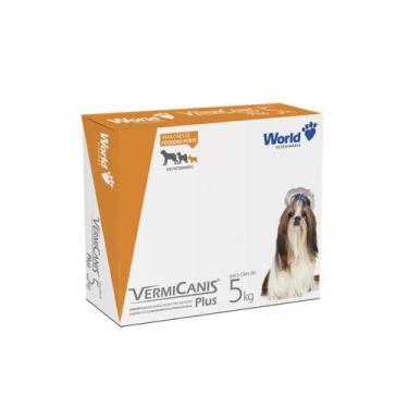 Imagem de VermiCanis Plus Vermífugo Amplo Espectro Cães 5kg C/4 World