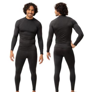 Imagem de Conjunto Térmico Blusa e Calça Proteção Uv50+ Solar Segunda Pele Uniss