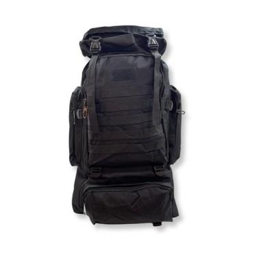 Imagem de Mochila Mochilão para camping viagens ou trilhas - Royal Style, Preto