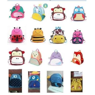 Imagem de Mochila Infantil Escolar Menino Menina Bichinhos AnimaIS Zoo - CHN, UR