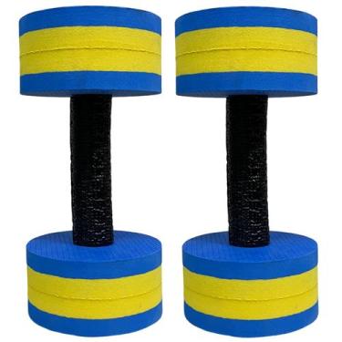 Imagem de Halteres Redondo em EVA Fisioterapia e Hidro DF4017-AZ Peso 3-4Kg Azul
