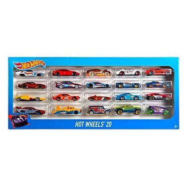 Imagem de Kit Com 20 Carrinhos Hotwheels Pack 20 Miniaturas 1/64 - Hot Wheels, C