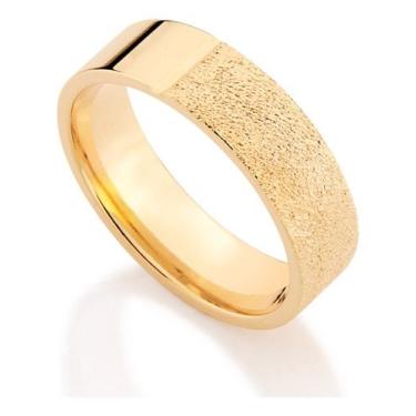 Imagem de Aliança Tendo Um Lado Com Trabalho Granitad 511876 - ROMMANEL, Branco,